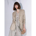 COCOBELLA_Lyocell_Tailored_Straight_Button_Pocket_Notch_Lapel_Womens_Office_Blazers_MISSTT