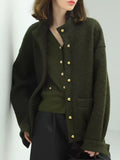 COCOBELLA_Minimal_Commuter_Straight_Fit_Stand_Collar_Wool_Blend_Button_Army_Green_Jackets_MISSTT
