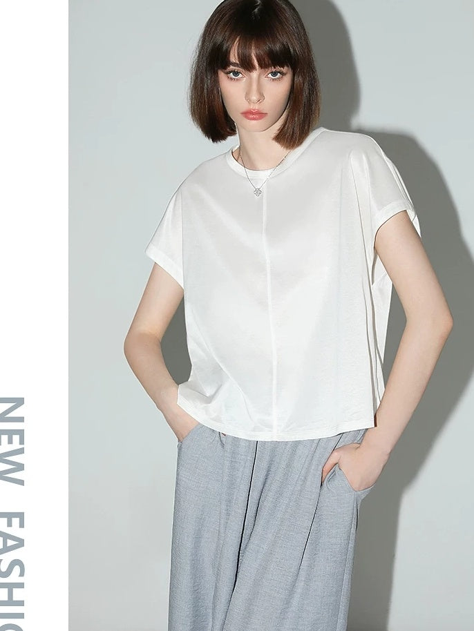 COCOBELLA Minimal Streetwear Jogger Tapered Natural Waist Women Casual Blue Pants