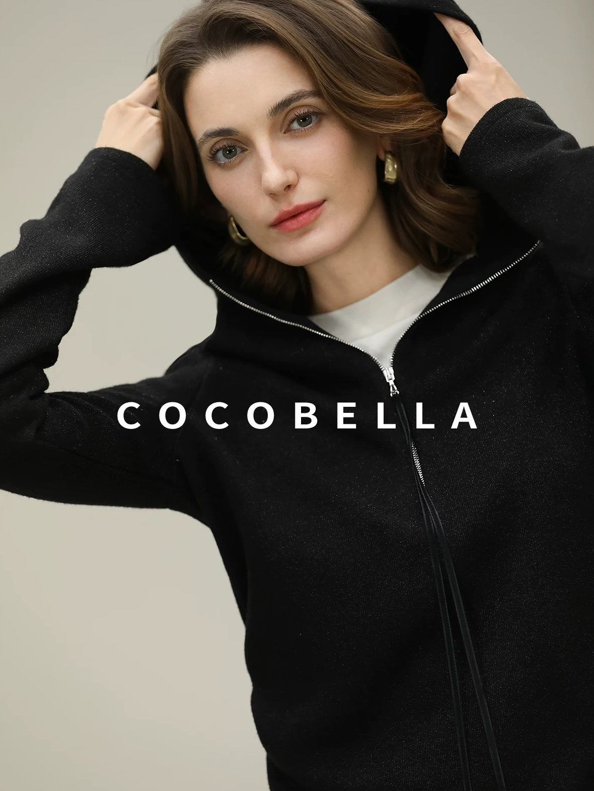 COCOBELLA Minimalist Asymmetric Loose Fit Long Sleeve Round Neck Women Commuter Shirts