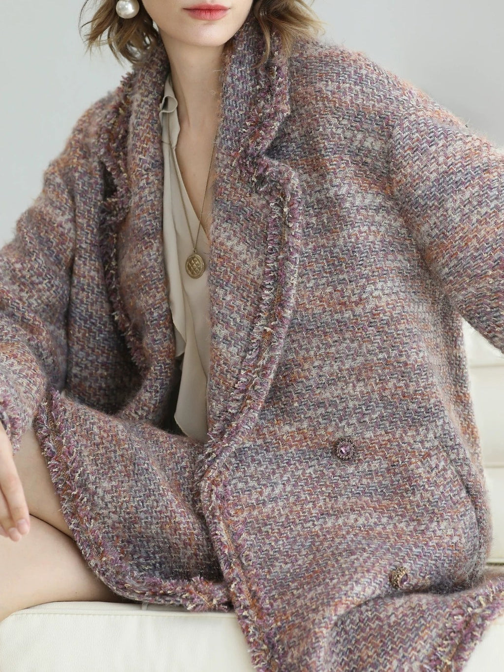 COCOBELLA Monet Mist Pink Light Luxe Cardigan Two Piece Women Short Skirt Set Skirts