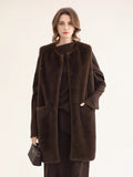 COCOBELLA_Plush_Faux_Fur_Long_Sleeveless_Straight_For_Women_Coffee_Brown_Polyester_Coats_MISSTT
