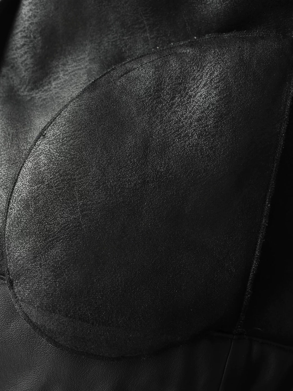 COCOBELLA Plush Faux Fur Relaxed Fit Zipper Longsleeve Women Office Charcoal Gray Jackets