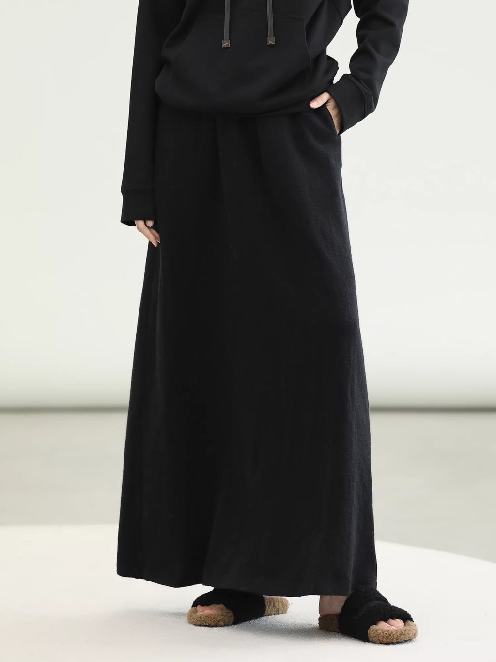 COCOBELLA_Pocketed_Knitted_A_Line_Loose_Fit_Mid_Waist_Office_Casual_Women_Skirts_MISSTT