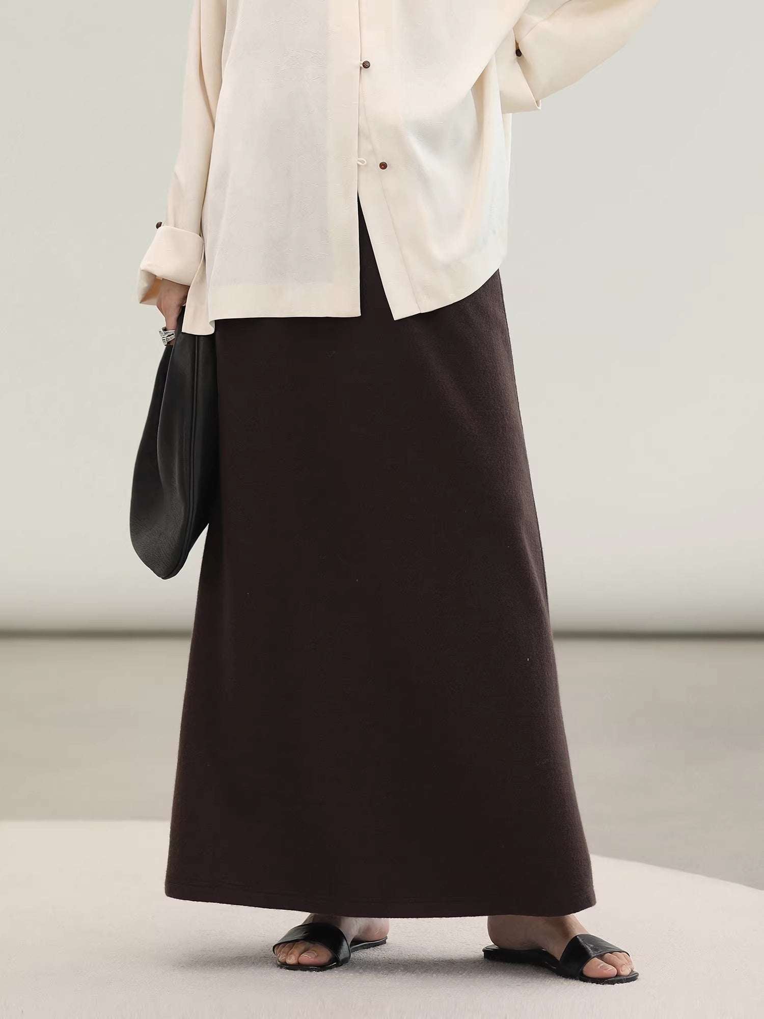 COCOBELLA_Pocketed_Knitted_A_Line_Loose_Fit_Mid_Waist_Office_Casual_Women_Skirts_MISSTT