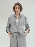 COCOBELLA_Pure_Lyocell_Washed_Button_Down_Straight_Shadow_Green_Women_Long_Sleeve_Shirts_MISSTT