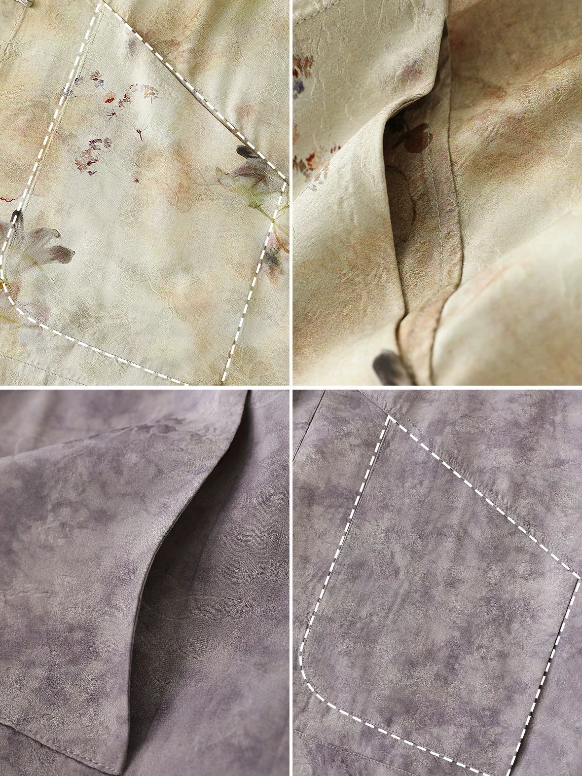 COCOBELLA Reversible Double Faced Jacquard Print Straight Cut Pockets Viscose Youth Coats