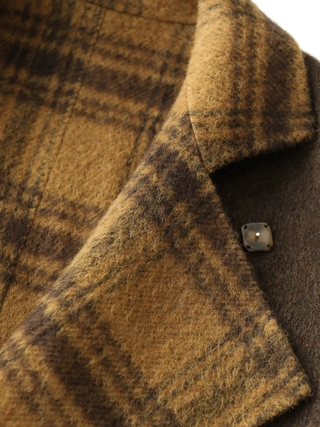 COCOBELLA Reversible Wool Blend Plaid British Straight Cut Women Tailored Mid Length Coats