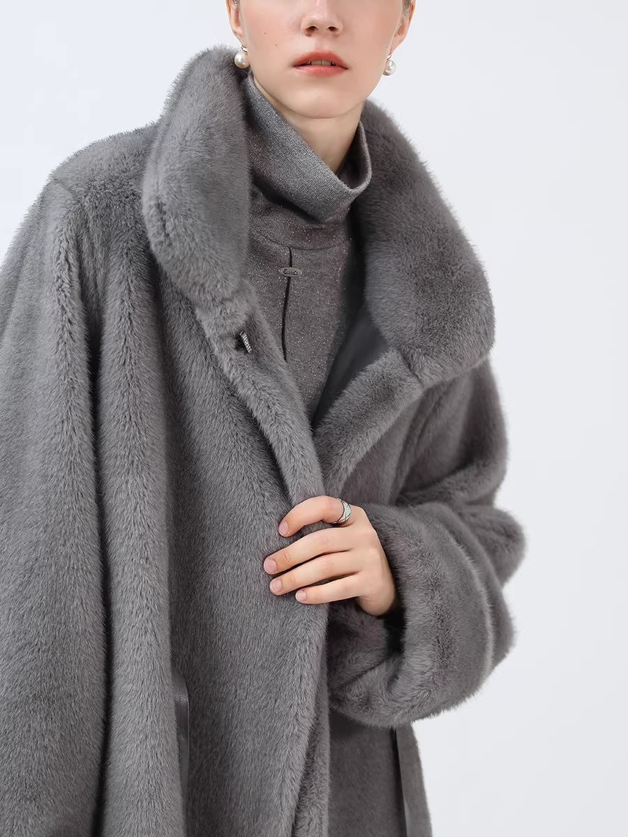 COCOBELLA_Sapphire_Faux_Fur_Long_Straight_Fit_Stand_Collar_Women_Workwear_Coats_MISSTT