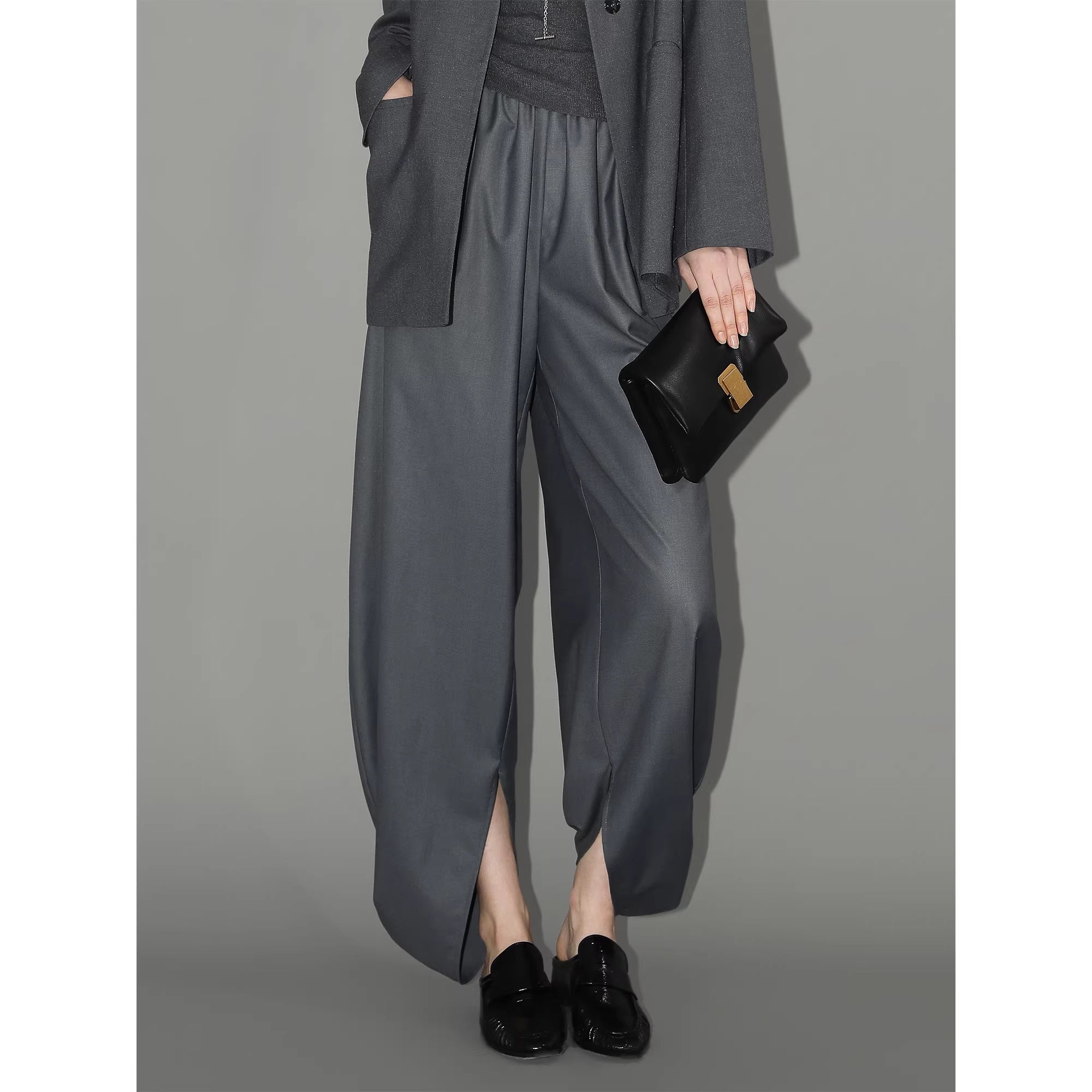 COCOBELLA_Sculpted_Tailoring_Straight_Collarless_Single_Button_Pockets_Women_Office_Blazers_MISSTT