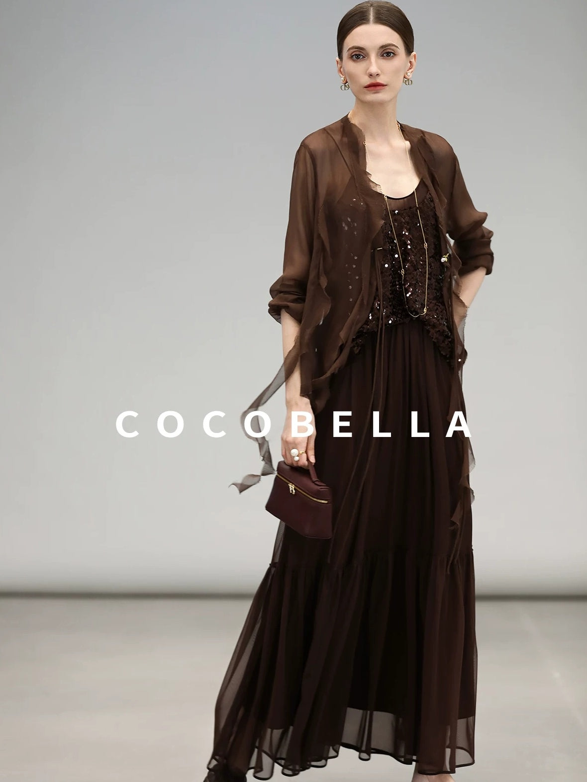 COCOBELLA Sequin Embroidered Casual Straight Patchwork Sleeveless Women Tank Tops