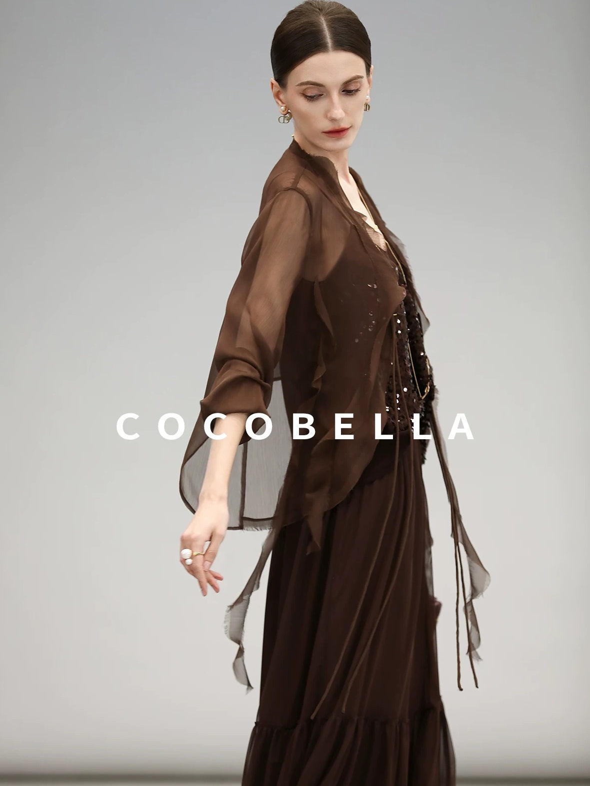 COCOBELLA Sequin Embroidered Casual Straight Patchwork Sleeveless Women Tank Tops