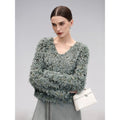 COCOBELLA_Sequin_Feather_Yarn_Embellished_Boucle_Straight_Fit_Women_V_Neck_Sweater_MISSTT