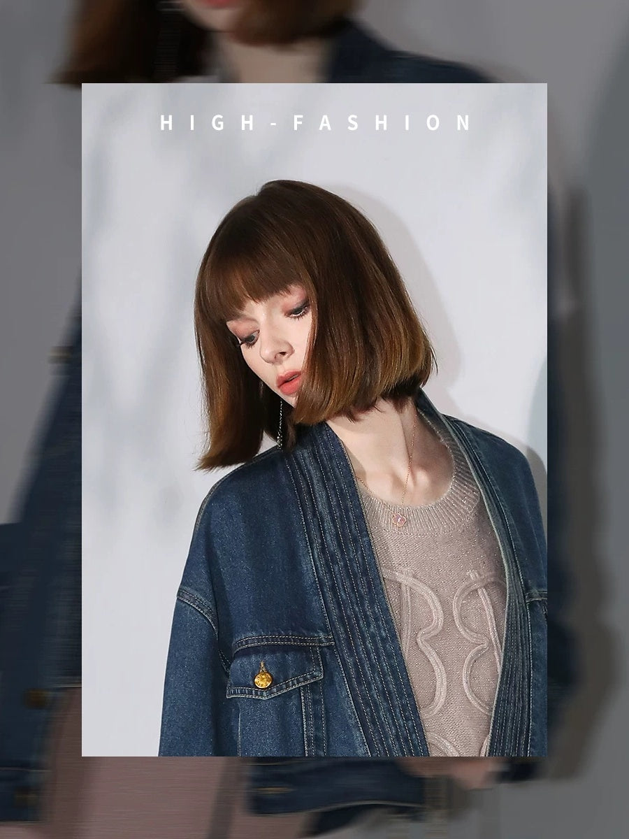 COCOBELLA Shimmer Knit Straight H Line Mid Waist Women Commuter Office Casual Skirts