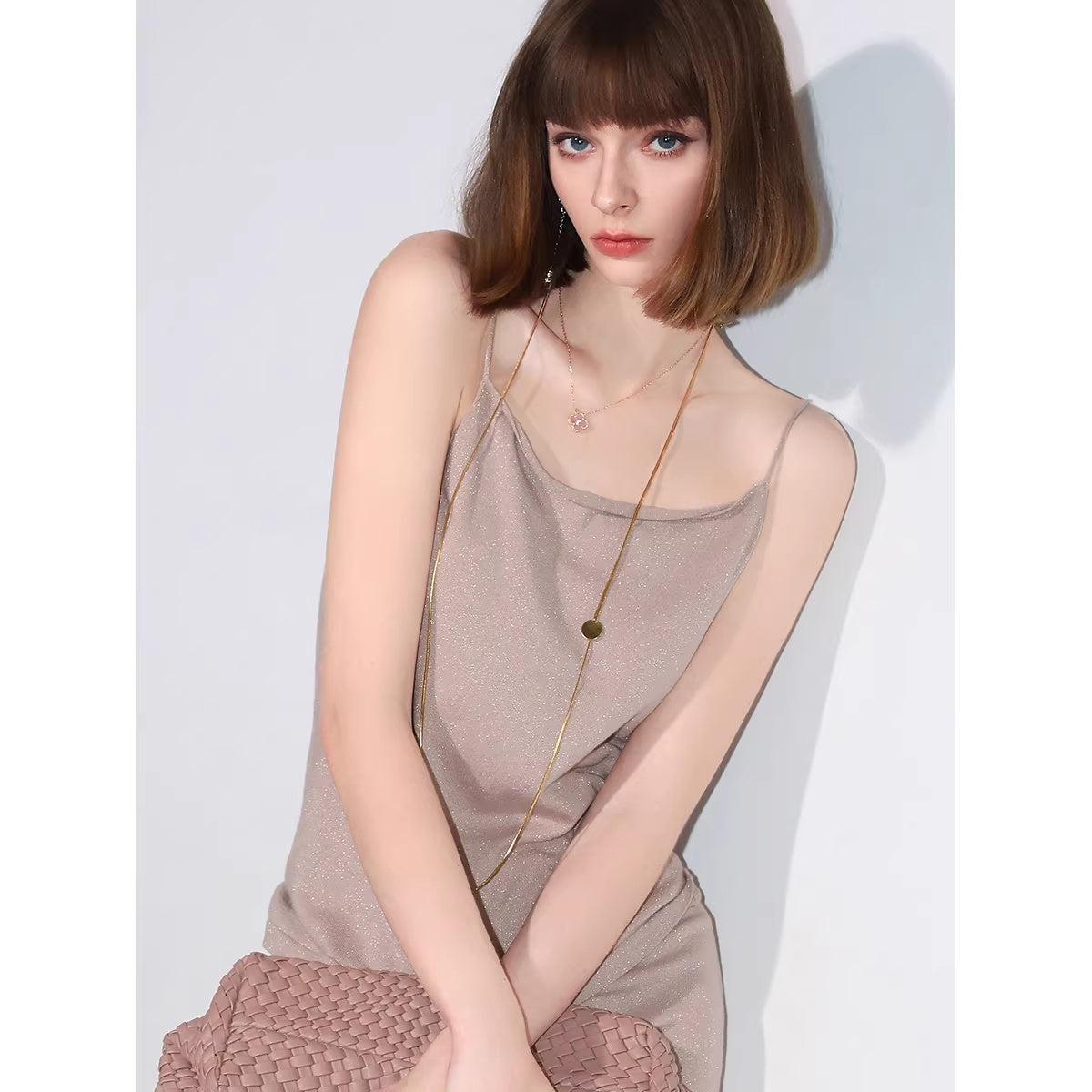 COCOBELLA_Shimmer_Mid_Waist_Slim_H_Line_Cotton_Knit_Casual_City_Commute_Women_Skirts_MISSTT