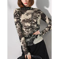 COCOBELLA_Shimmer_Print_Slim_Fit_Turtleneck_Long_Sleeve_Office_Commute_Shirts_MISSTT