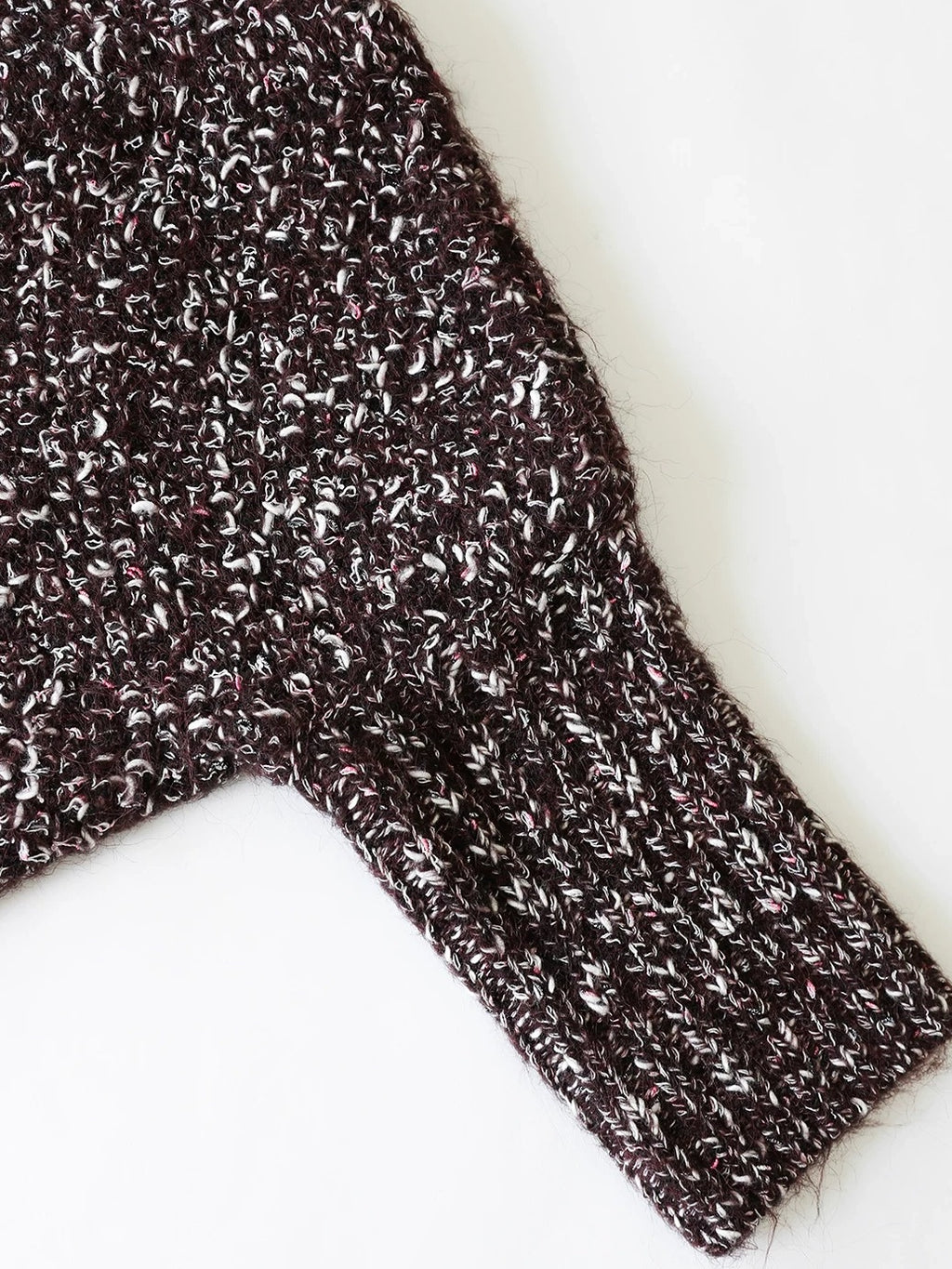 COCOBELLA Shiny Fancy Yarn Knit Office Loose Fit Batwing Long Sleeve High Neck Dresses