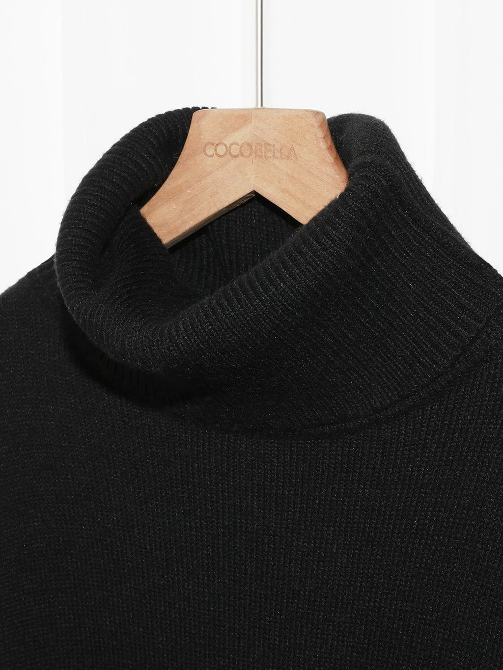 COCOBELLA Silk Cashmere Knit Elegant H Cut 3D Embellishment Relaxed Waist Dresses