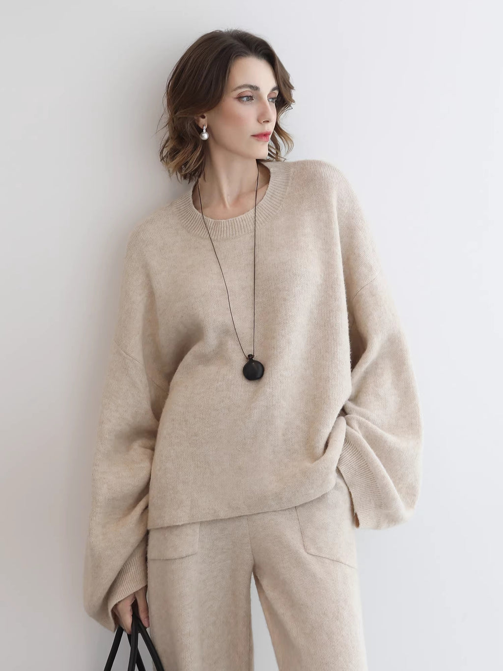 COCOBELLA_Soft_Acrylic_Blend_Sweet_Loose_Ruched_Detail_Women_Crew_Neck_Knit_Sweater_MISSTT