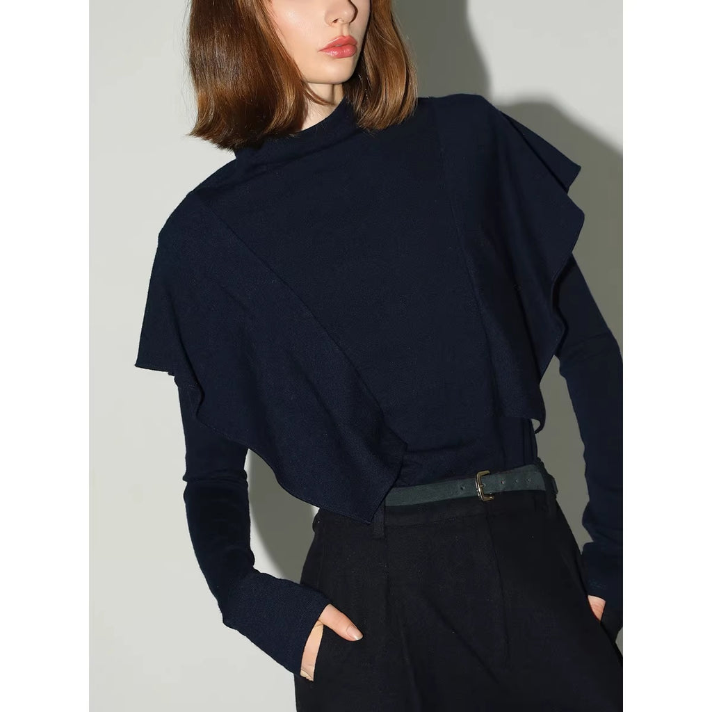 COCOBELLA_Soft_Acrylic_Blend_Turtleneck_Slim_Fit_Faux_Two_Piece_Ruffle_Women_Knit_Sweater_MISSTT