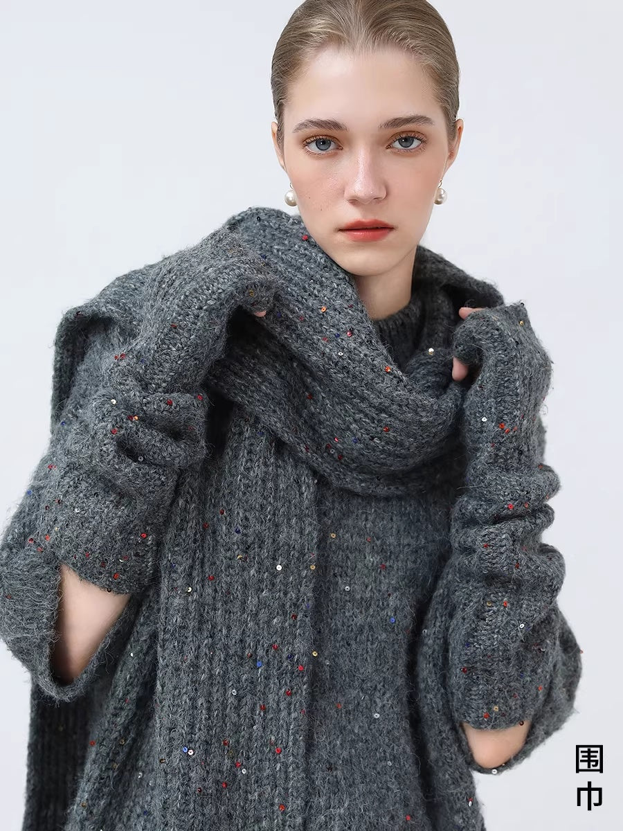 COCOBELLA_Soft_Alpaca_Blend_Knit_Two_Piece_Long_Sleeve_Stand_Collar_Casual_Women_Sweater_MISSTT