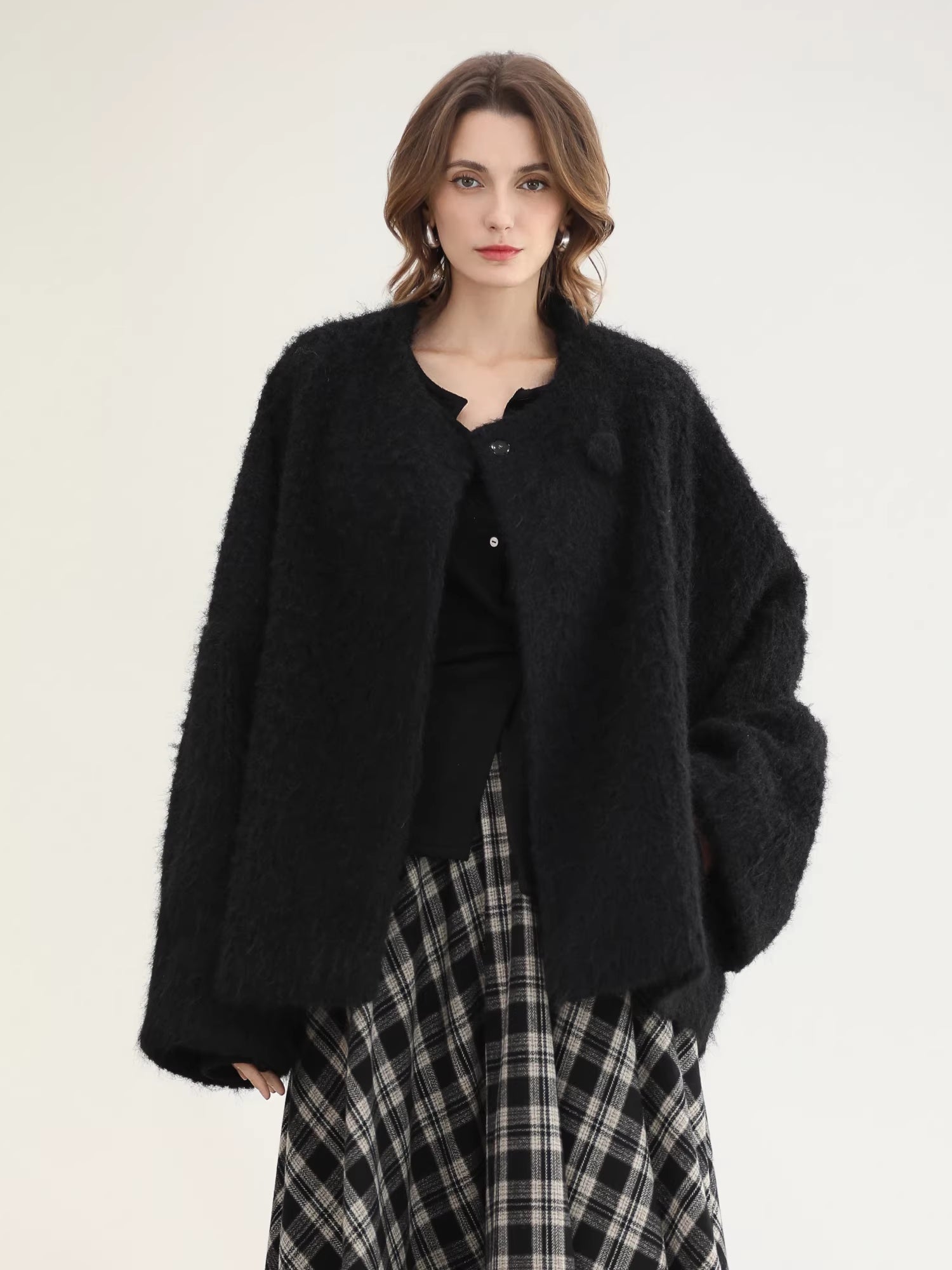 COCOBELLA_Soft_Asymmetric_Button_Cardigan_Office_Regular_Fit_Women_Viscose_Solid_Tops_MISSTT