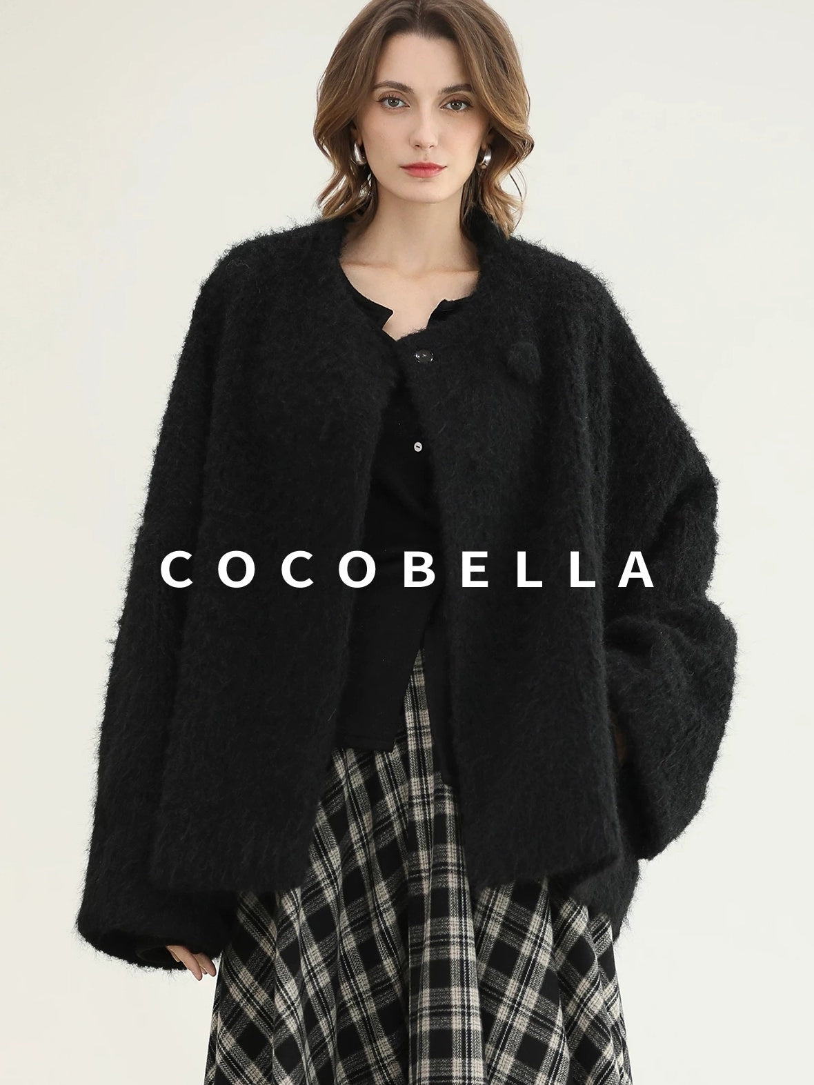 COCOBELLA Soft Asymmetric Button Cardigan Office Regular Fit Women Viscose Solid Tops