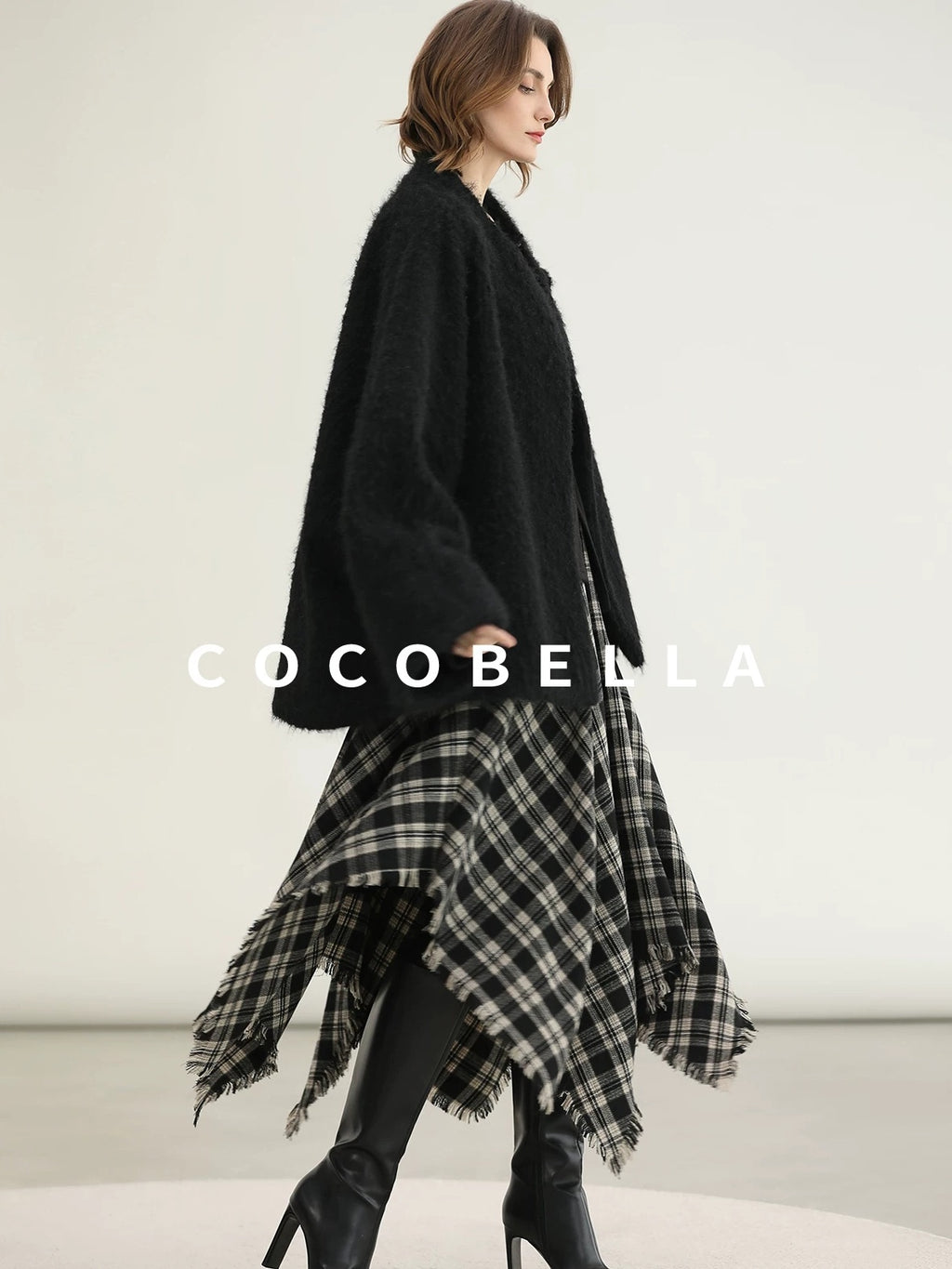 COCOBELLA Soft Asymmetric Button Cardigan Office Regular Fit Women Viscose Solid Tops