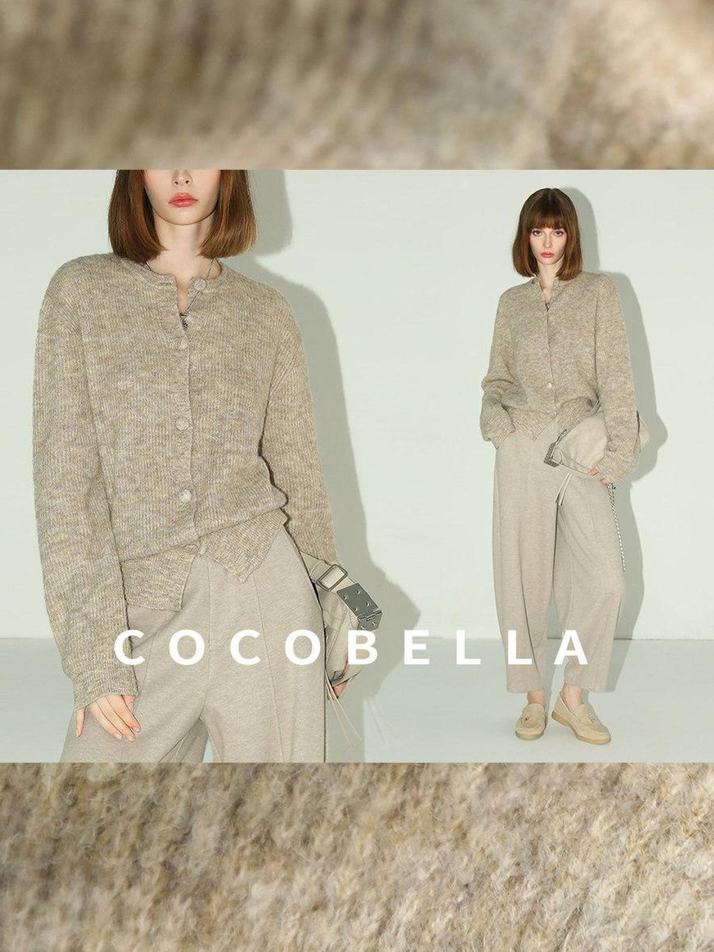 COCOBELLA Soft Buttoned Straight Fit Casual Round Neck Long Sleeve Women Knit Sweater