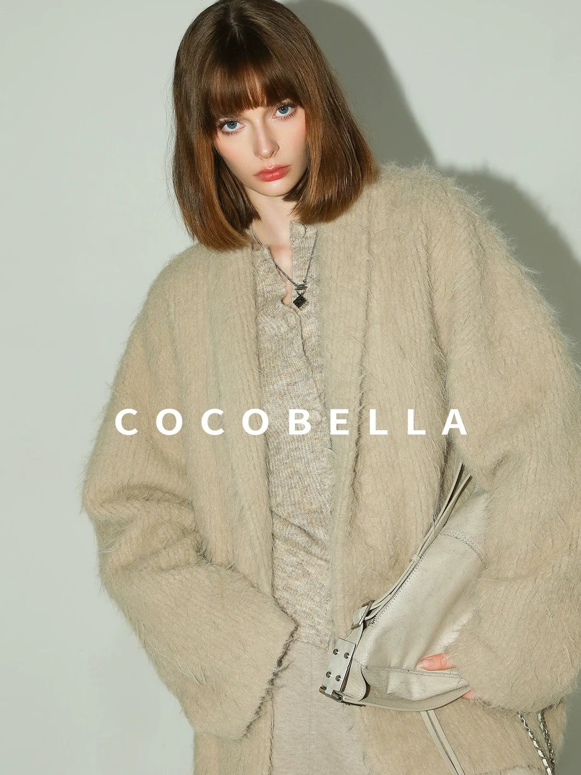 COCOBELLA Soft Buttoned Straight Fit Casual Round Neck Long Sleeve Women Knit Sweater