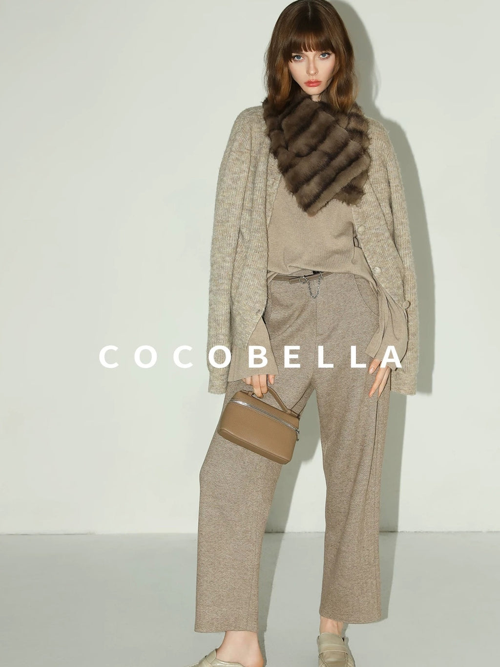 COCOBELLA Soft Buttoned Straight Fit Casual Round Neck Long Sleeve Women Knit Sweater