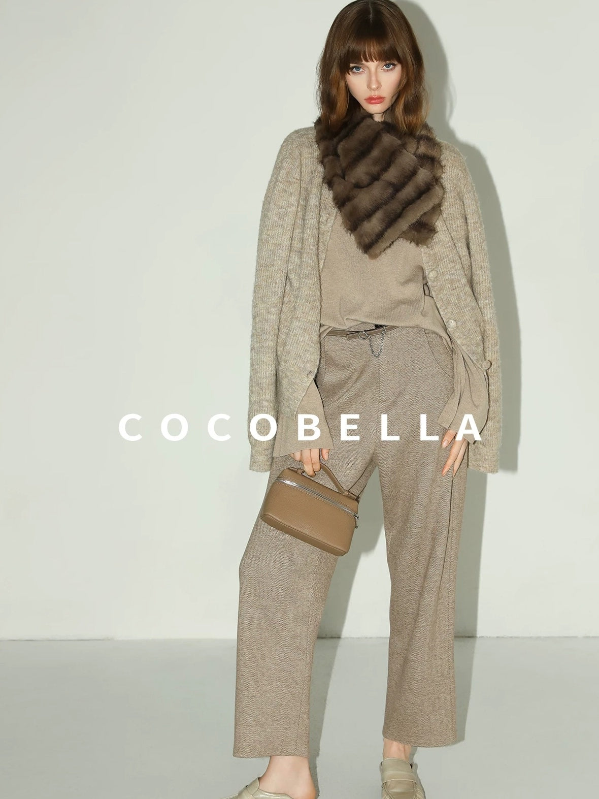 COCOBELLA Soft Buttoned Straight Fit Casual Round Neck Long Sleeve Women Knit Sweater