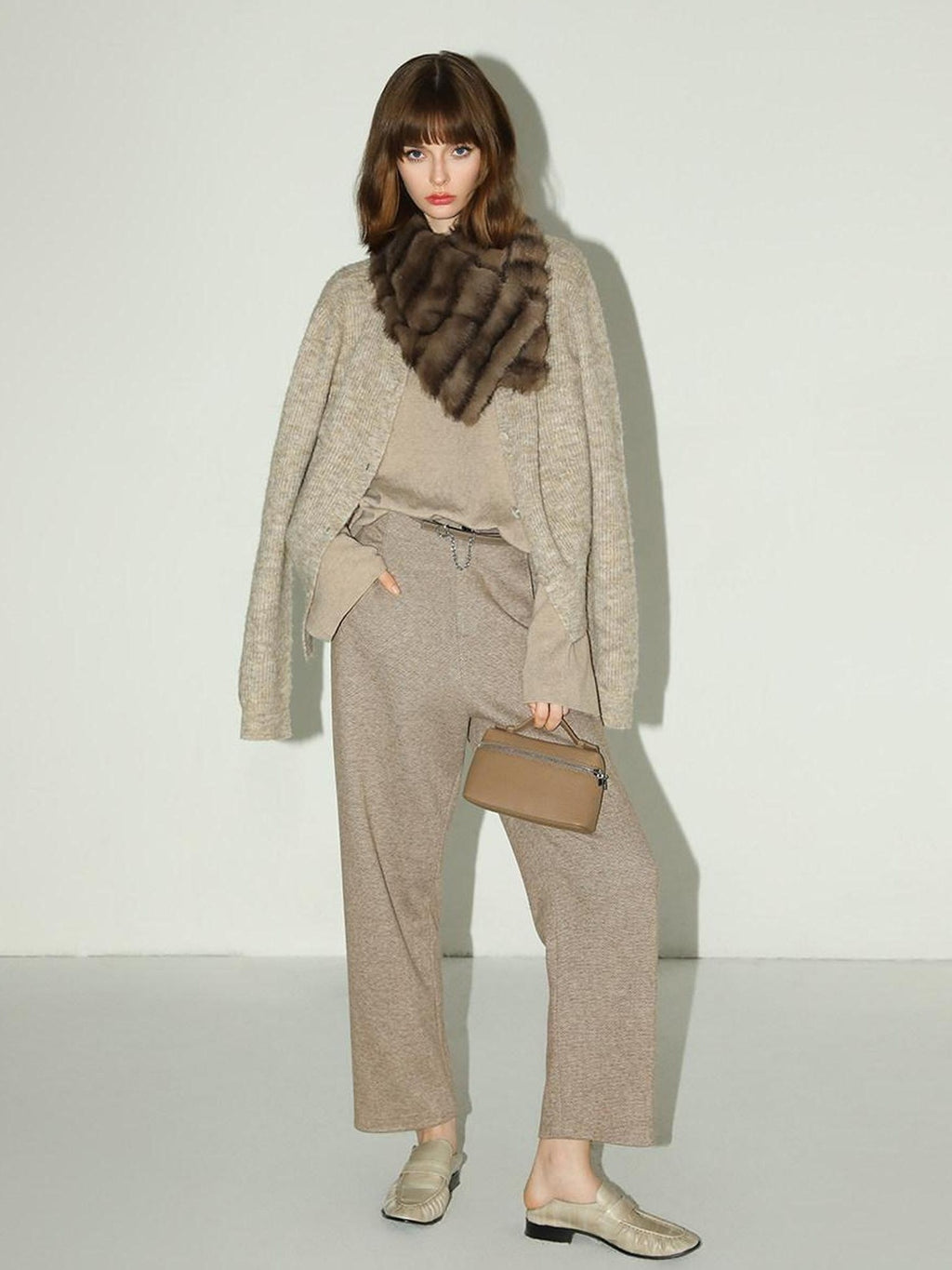 COCOBELLA Soft Buttoned Straight Fit Casual Round Neck Long Sleeve Women Knit Sweater