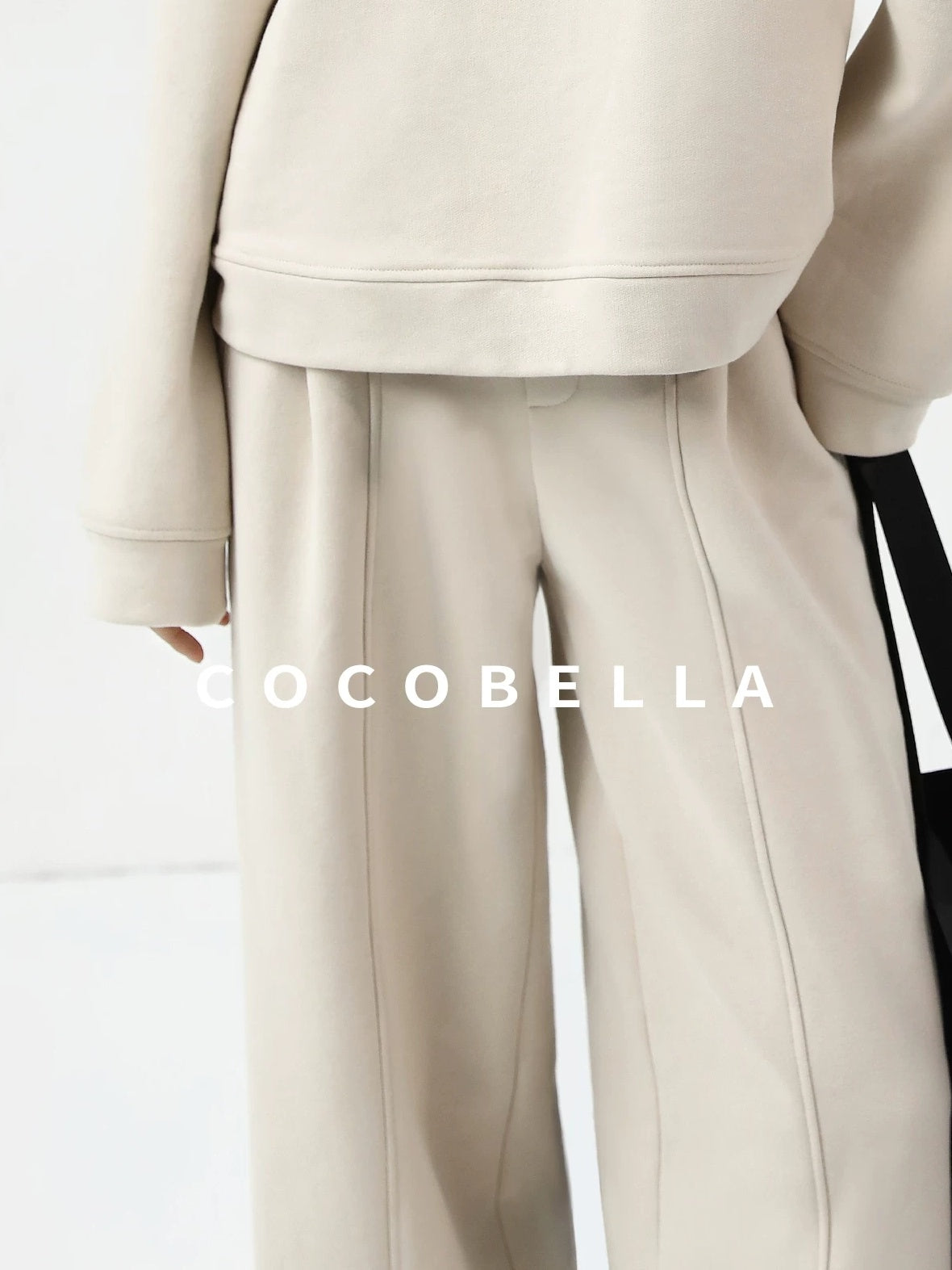 COCOBELLA Soft Cotton Blend Natural Waist Harem Straight Leg Commuter Casual Women Pants