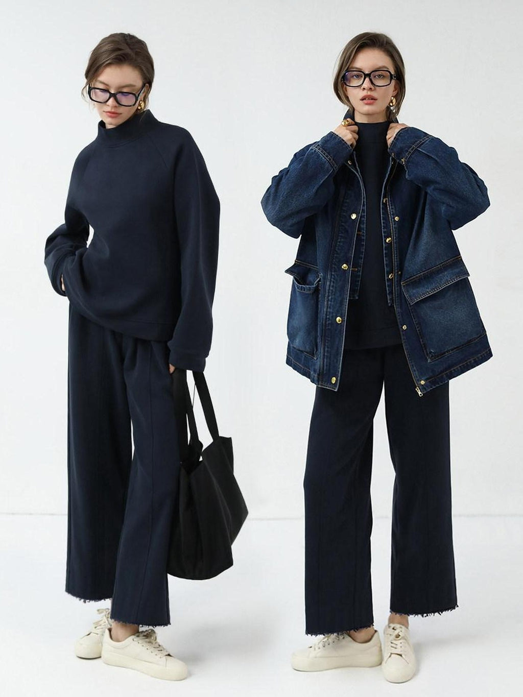 COCOBELLA Soft Cotton Blend Natural Waist Harem Straight Leg Commuter Casual Women Pants