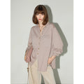 COCOBELLA_Soft_Cotton_Lurex_Button_Pocket_Straight_Ladylike_Long_Sleeve_Collared_Shirts_MISSTT