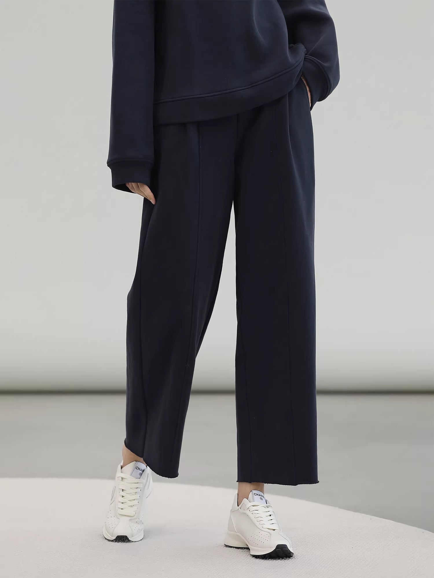 COCOBELLA_Soft_Cotton_Rich_Straight_Fit_Mock_Neck_Long_Sleeve_Workwear_Knit_Sweatshirts_MISSTT