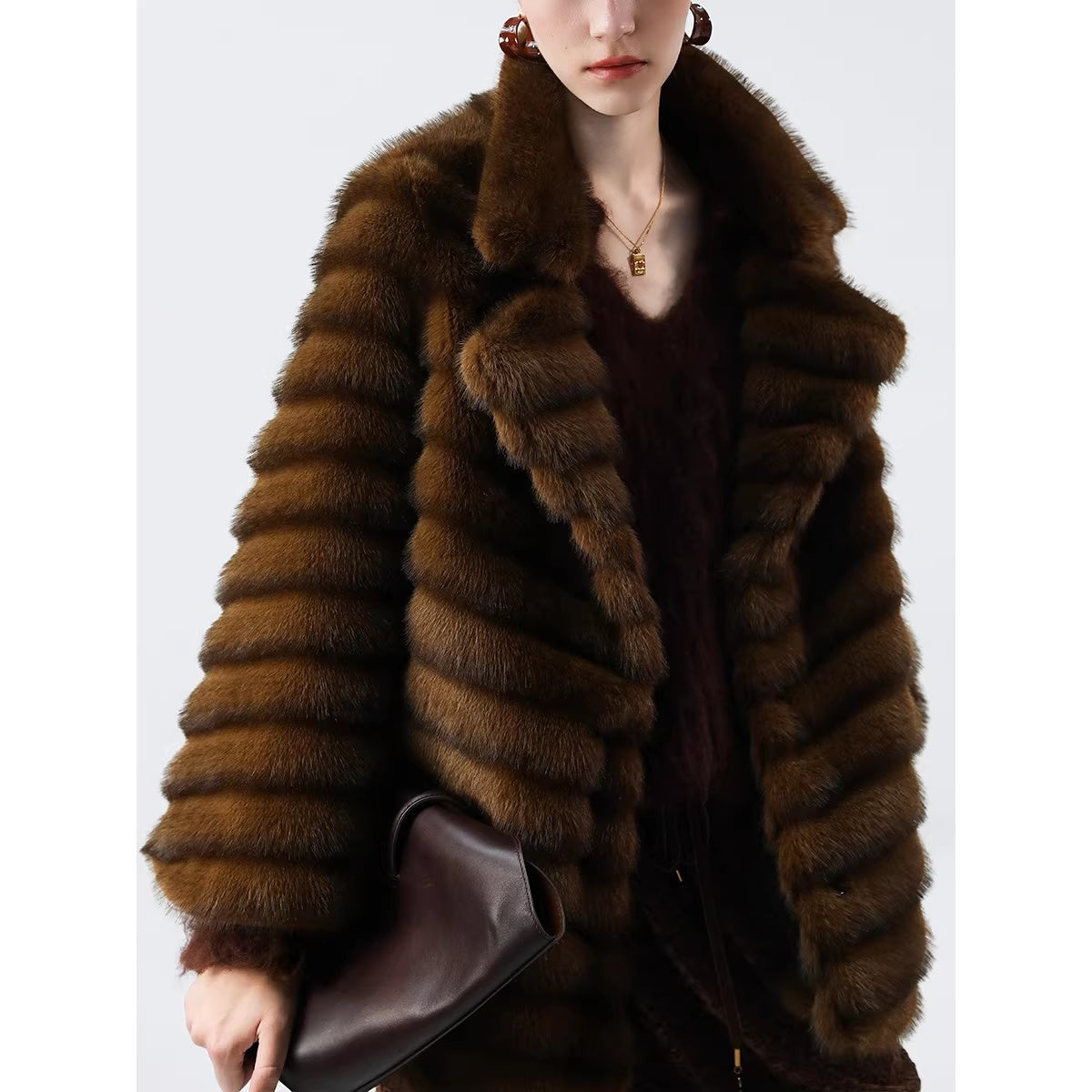 COCOBELLA_Soft_Faux_Fur_Horizontal_Panel_Loose_Fit_Ladylike_Womens_Pastel_Coats_MISSTT