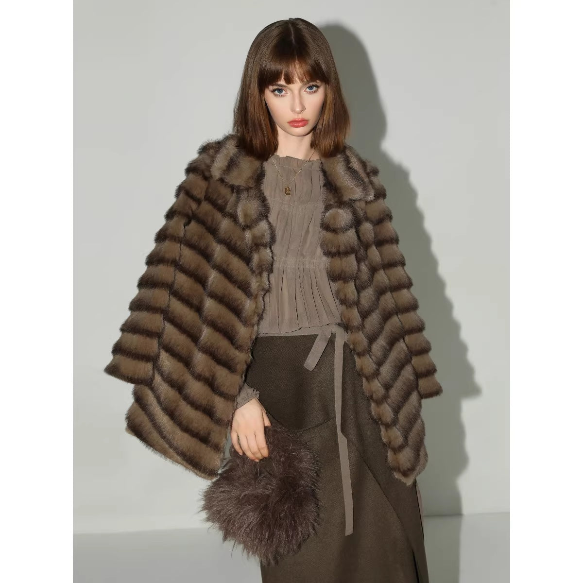 COCOBELLA_Soft_Faux_Fur_Horizontal_Panel_Loose_Fit_Ladylike_Womens_Pastel_Coats_MISSTT