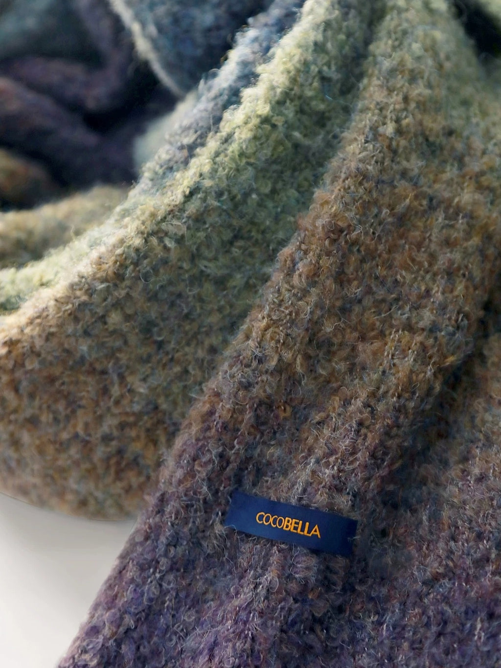 COCOBELLA Soft Gradient Pullover Straight Fit Commuter Long Sleeve Crew Neck Women Sweater