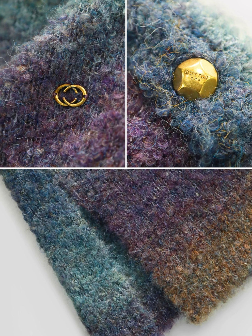 COCOBELLA Soft Gradient Pullover Straight Fit Commuter Long Sleeve Crew Neck Women Sweater