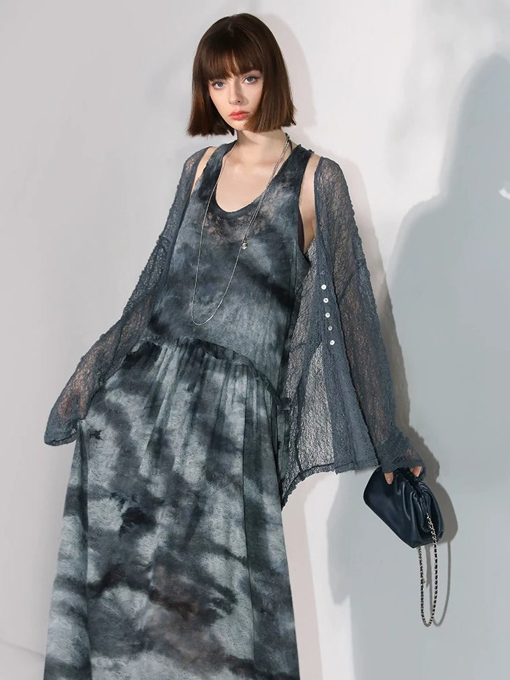 COCOBELLA Soft Lace V Neck Shell Button Straight Fit Women Long Sleeve Knit T-Shirts