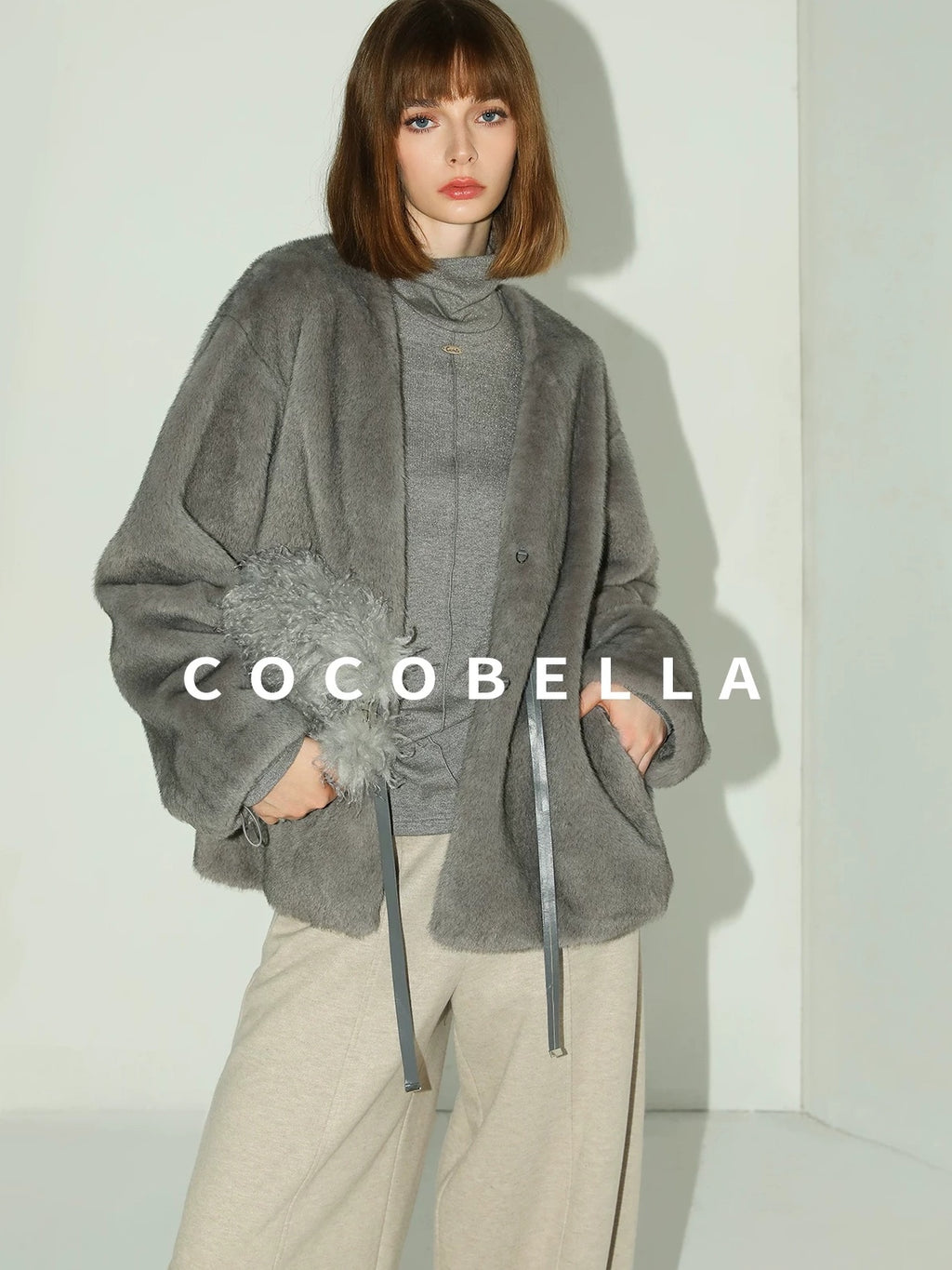 COCOBELLA Soft Lurex Button Detail Office Slim Fit Women Long Sleeve Basic Shirts