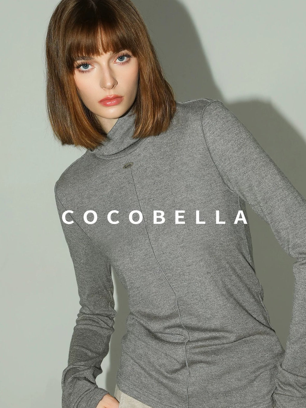 COCOBELLA Soft Lurex Button Detail Office Slim Fit Women Long Sleeve Basic Shirts