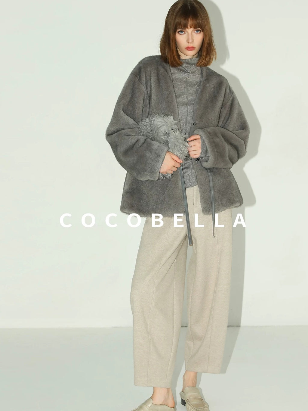 COCOBELLA Soft Lurex Button Detail Office Slim Fit Women Long Sleeve Basic Shirts