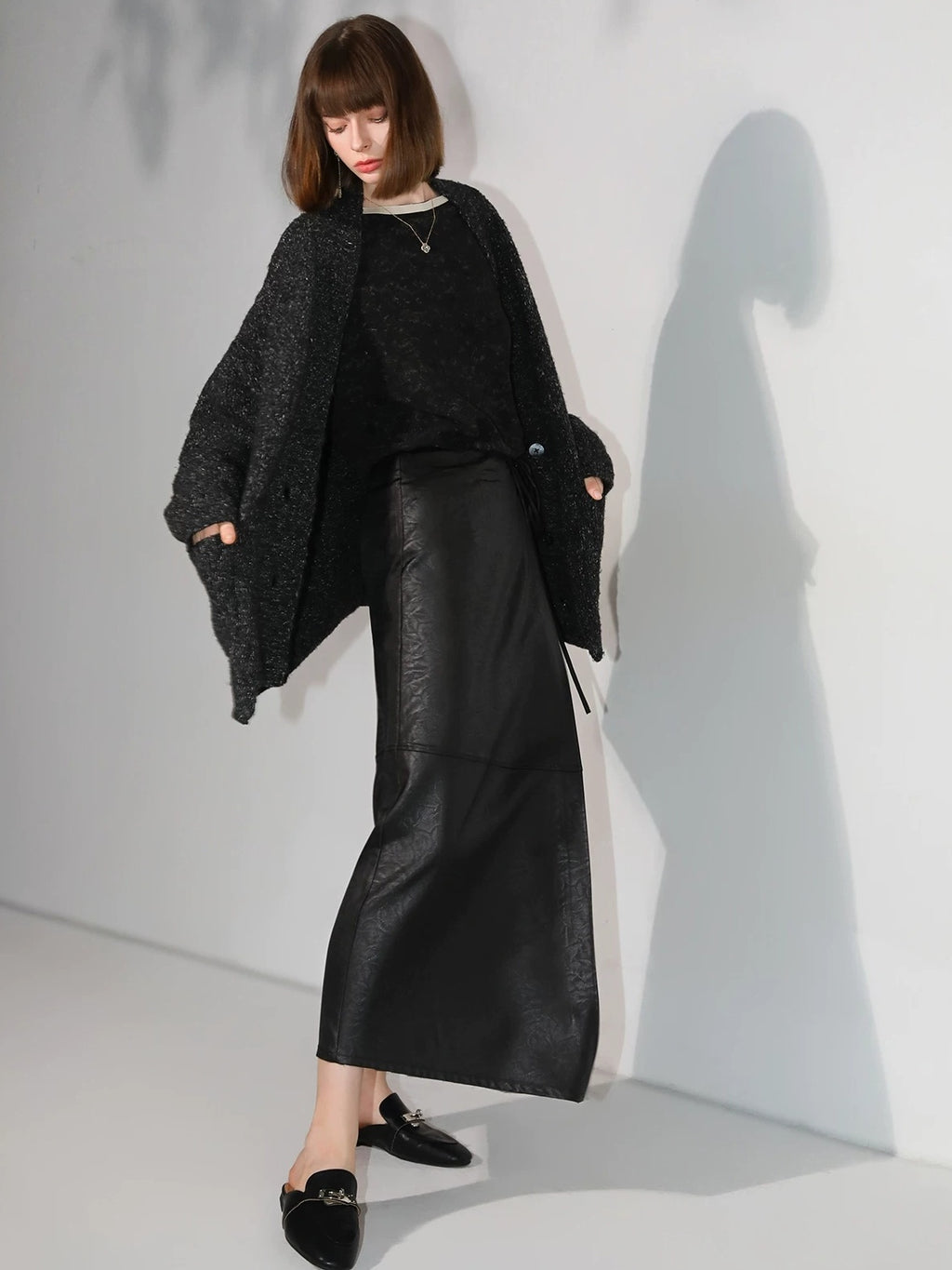 COCOBELLA Soft Lyocell Blend Contrast Trim Office Straight Fit Women Long Sleeve Shirts