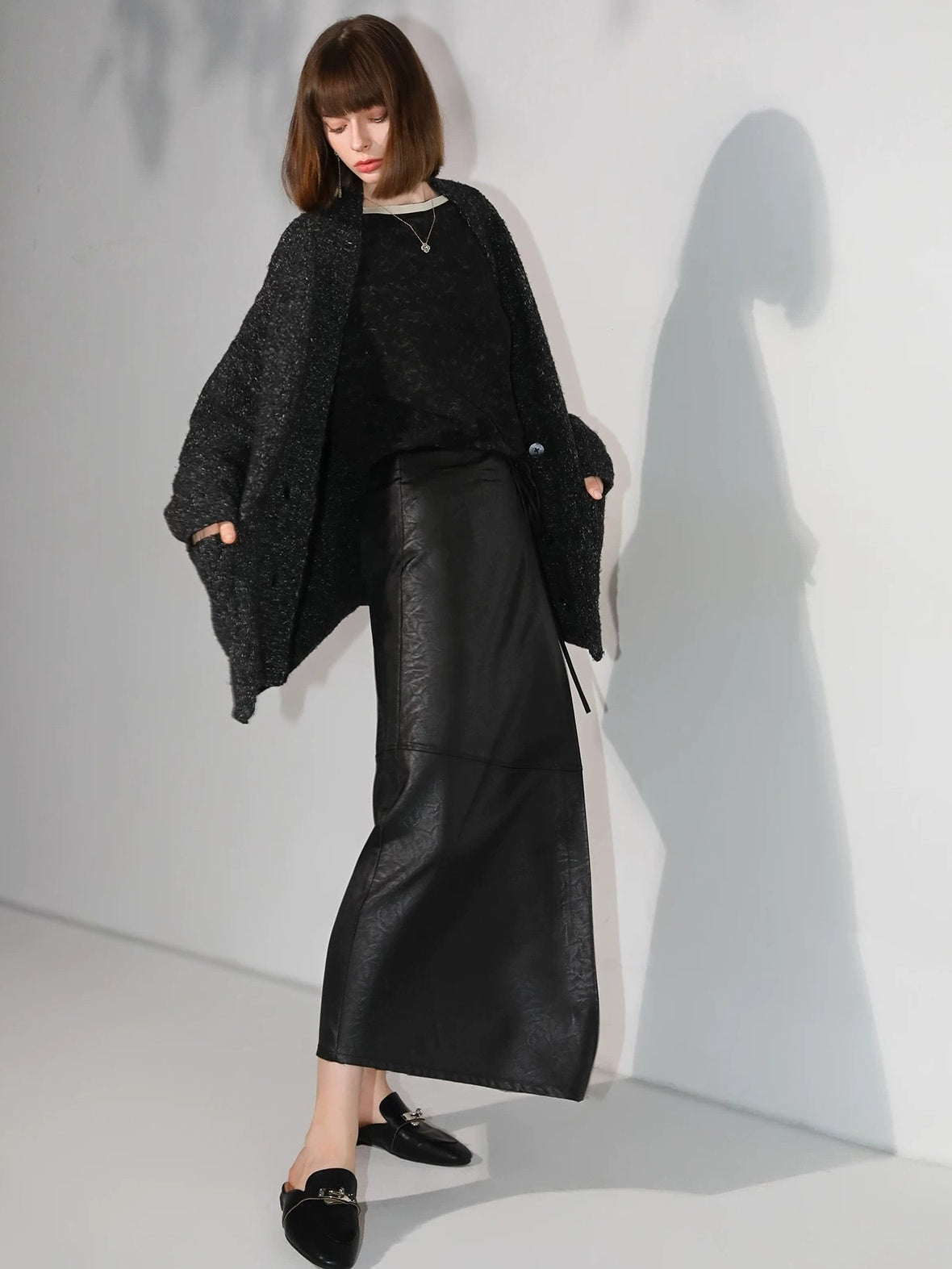 COCOBELLA Soft Lyocell Blend Contrast Trim Office Straight Fit Women Long Sleeve Shirts