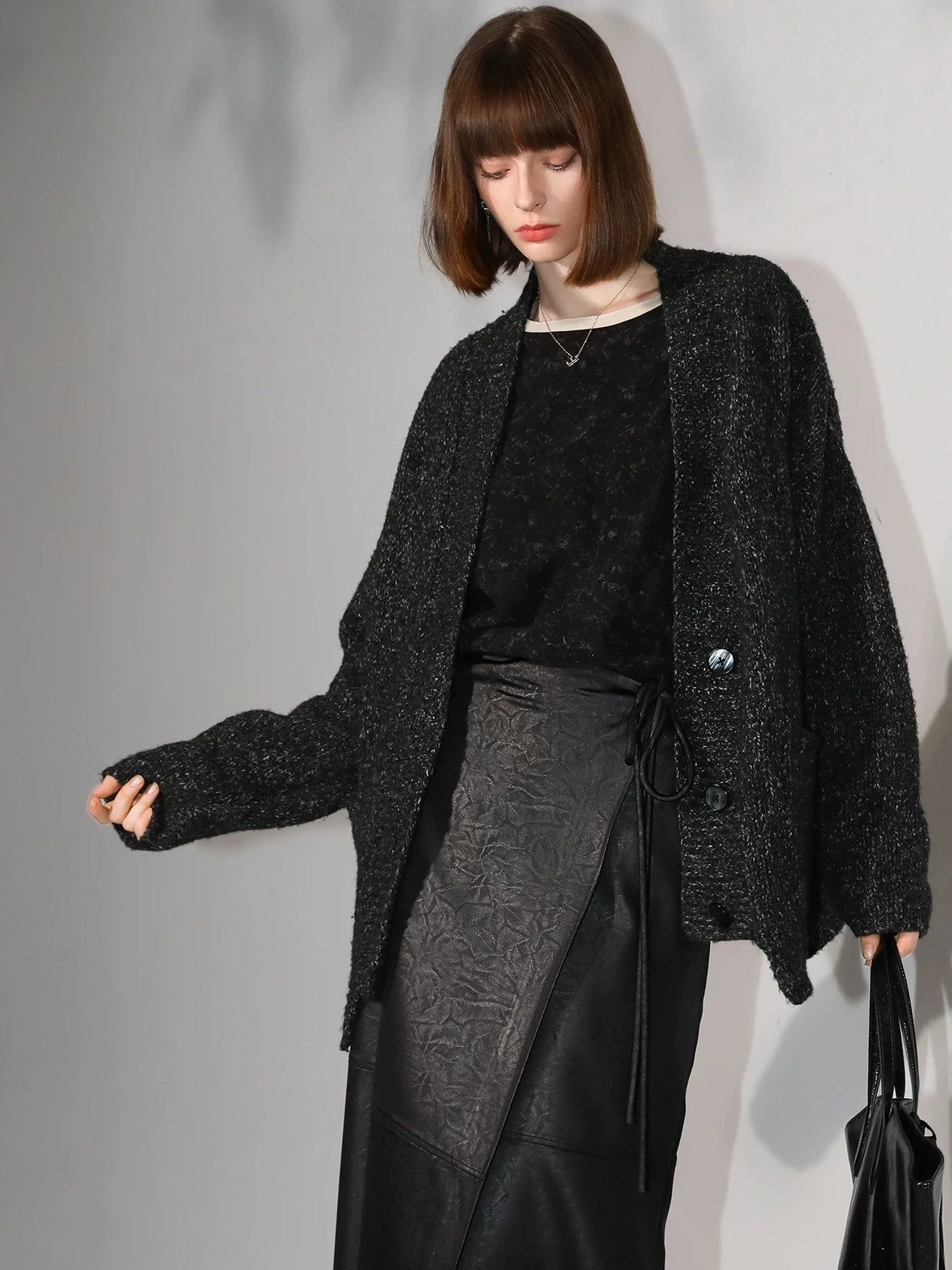 COCOBELLA Soft Lyocell Blend Contrast Trim Office Straight Fit Women Long Sleeve Shirts