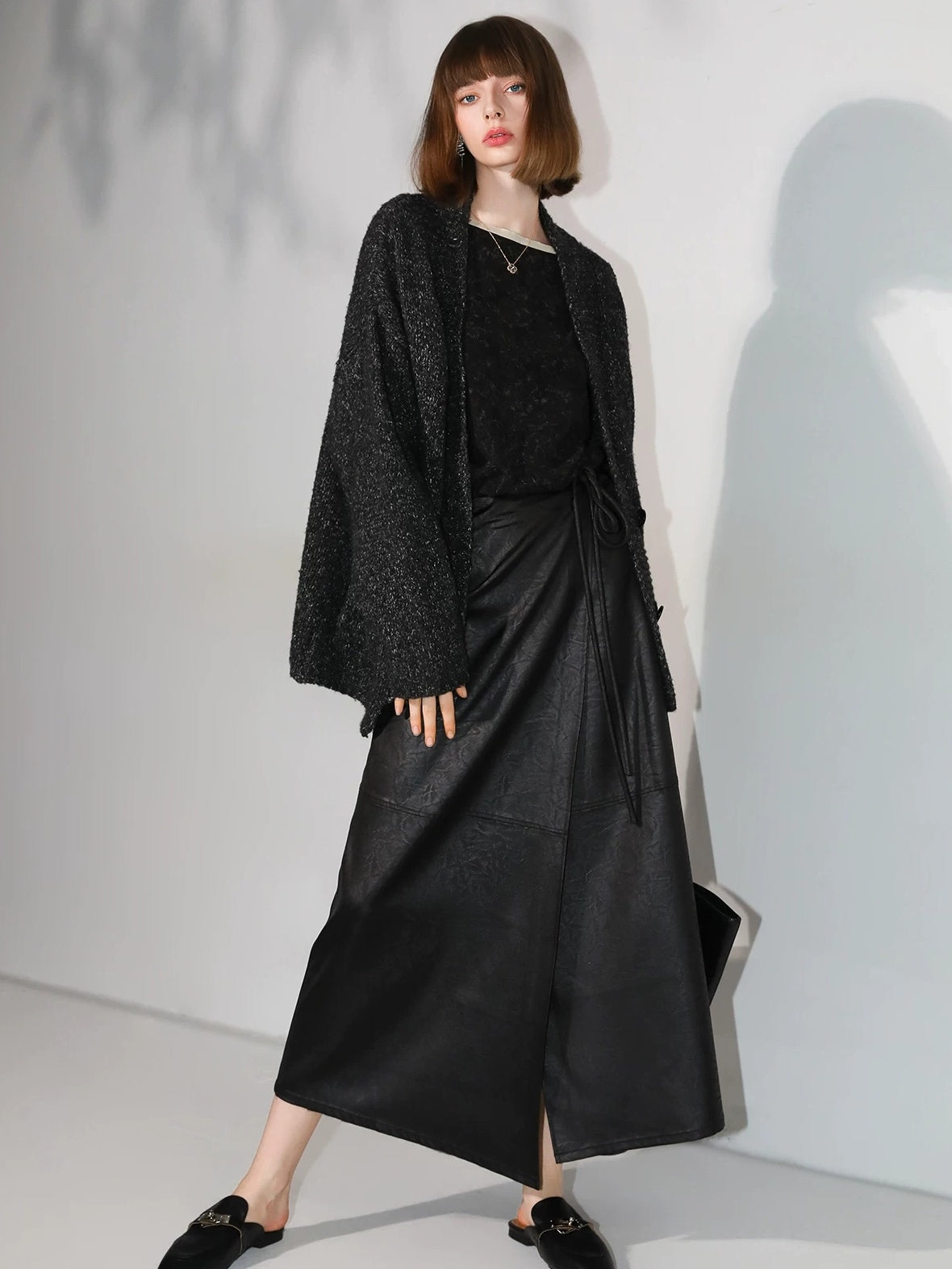 COCOBELLA Soft Lyocell Blend Contrast Trim Office Straight Fit Women Long Sleeve Shirts