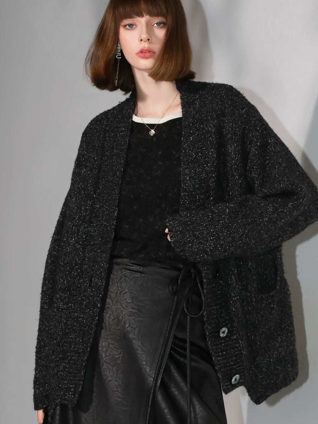 COCOBELLA Soft Lyocell Blend Contrast Trim Office Straight Fit Women Long Sleeve Shirts